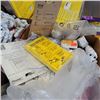 Image 3 : 2 TRAYS OF ASSORTED SHOP SUPPLY AND HARDWARE, CAULK ETC