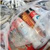 Image 4 : 2 TRAYS OF ASSORTED SHOP SUPPLY AND HARDWARE, CAULK ETC