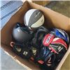 Image 3 : ASSORTED SPORTS ITEMS, INCLUDING BASKETBALLS, 2 PAIRS OF ROLLER BLADES, HELMETS ETC