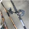 Image 3 : FOUR FISHING RODS WITH REELS