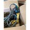 Image 2 : BOX OF POWER TOOLS,  DREMEL AND 2 DRILLS
