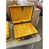 Image 2 : 2 YELLOW PLASTIC HARD CASES, ONE HAS TOOL DIVIDERS