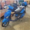 Image 1 : BLUE SCOOTER, NEEDS BATTERY, HAS CHARGER AND KEYS