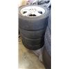 Image 2 : SET OF FOUR TOYO TIRES WITH RIMS, 5 BOLT FROM MAZDA, 195/65/15
