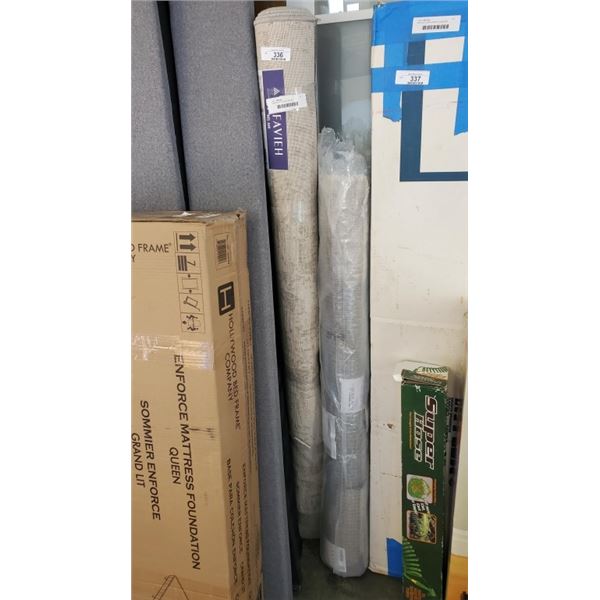 2 AREA CARPETS, 5X7 AND 4X6