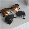 Image 1 : 2 PAIRS OF RAY BAN SUNGLASSES, CLUB MASTER AND AVIATOR