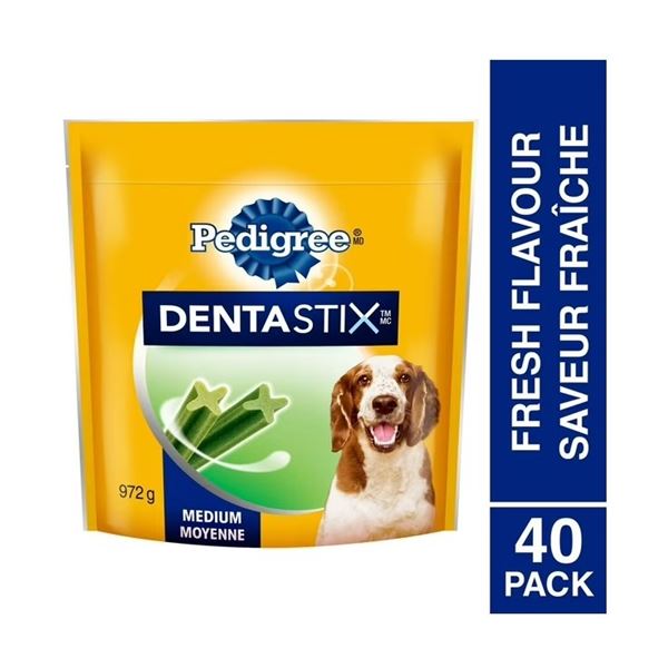 NEW CASE OF PEDIGREE DAILY FRESH DENTASTIX 4 BAGS PER CASE 160 STIX TOTAL BEST BEFORE 11/21/24
