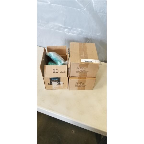 3 BOXES OF CURVED SLICKER BRUSHES