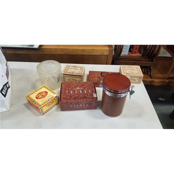 CIGAR BOXES, CIGARS, CUTTER ETC