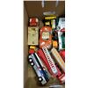 Image 2 : BOX OF VINTAGE TOYS, GREYHOUND BUS, DIECAST CARS ETC
