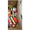 Image 3 : BOX OF VINTAGE TOYS, GREYHOUND BUS, DIECAST CARS ETC