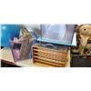 Image 2 : LOT OF STORAGE CRATES AND EXCERSIZE BALL