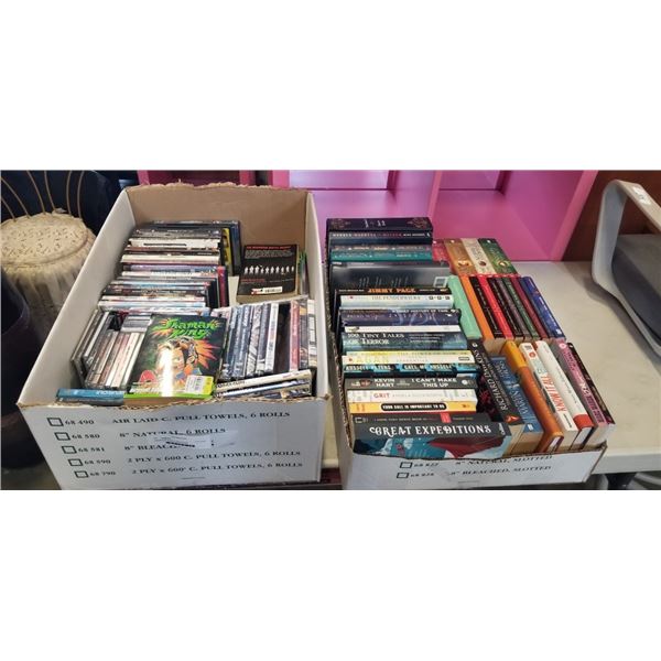 2 BOXES OF NOVELS AND BOOKS