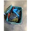 Image 1 : TOTE  AND SUITCASE OF HALLOWEEN MASKS AND OTHER ITEMS