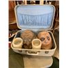 Image 3 : TOTE  AND SUITCASE OF HALLOWEEN MASKS AND OTHER ITEMS