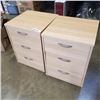 Image 2 : PAIR OF 3 DRAWER NIGHTSTANDS