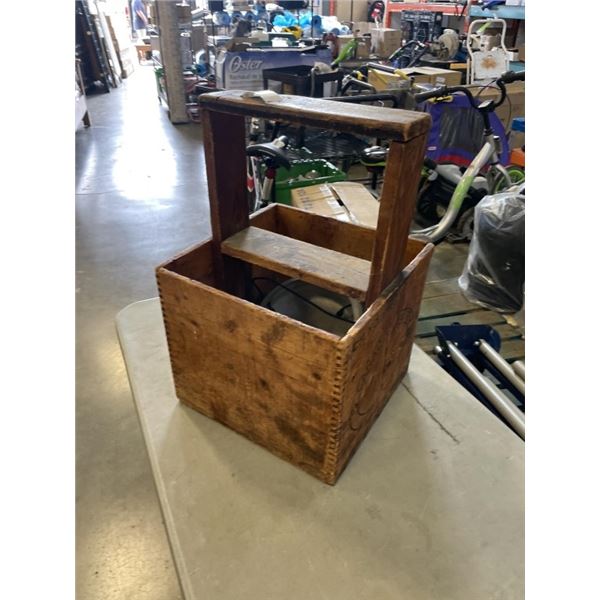 ANTIQUE BUTTER BOX WITH CONTENTS