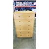 Image 1 : 6 DRAWER PINE HIGHBOY DRESSER