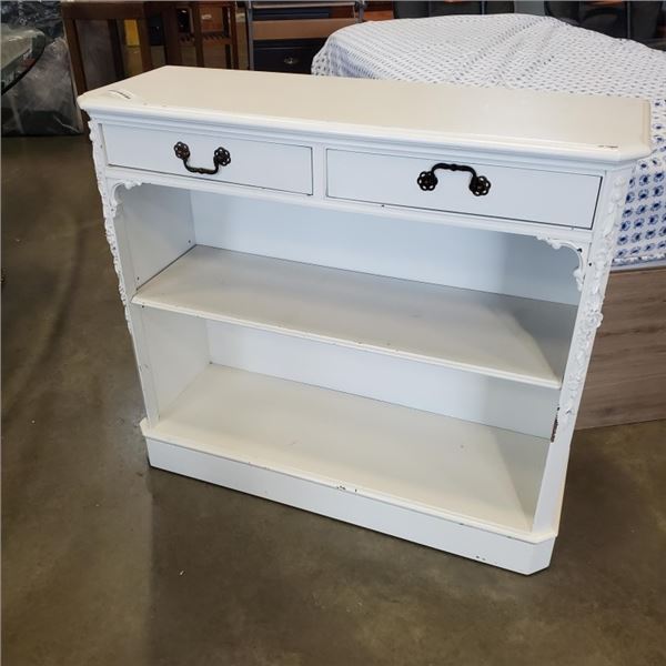 ANTIQUE WHITE PAINTED CABINET