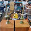 Image 1 : TWO VINTAGE TORCHIERE STYLE TABLE LAMPS