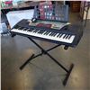 Image 1 : YAMAHA ELECTRIC KEYBOARD WITH STAND AND CHARGER