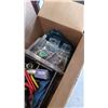 Image 3 : BOX OF ESTATE GOODS AND DUMBBELL
