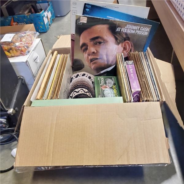 BOX OF VARIOUS RECORDS