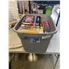 Image 1 : TOTE OF ASSORTED NEW KIDS TOYS AND GAMES