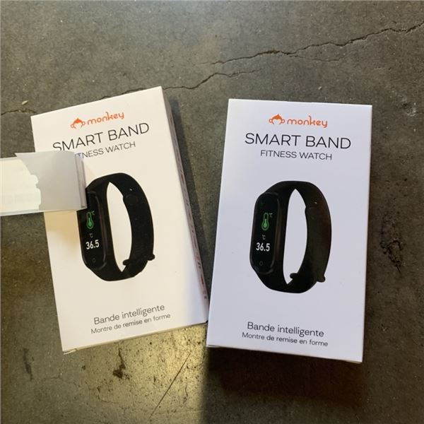 2 NEW MONKEY SMART BAND FITNESS WATCHES RETAIL $120