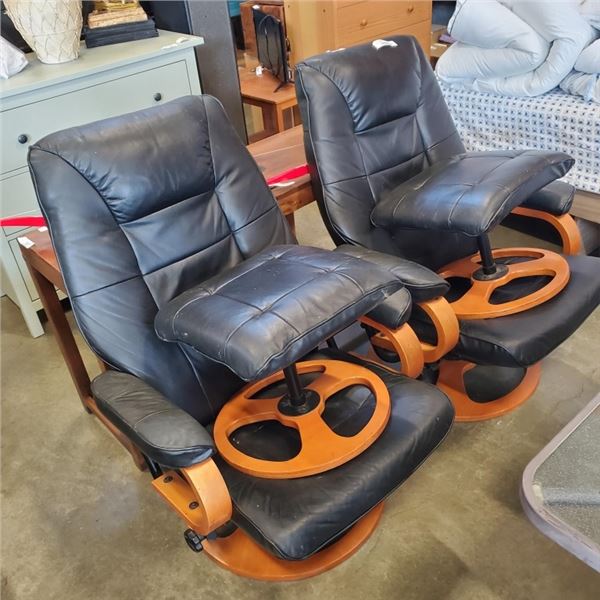 2 LEATHER CHAIRS