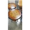 Image 3 : PAIR OF ROUND DECORATIVE ENDTABLES
