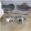 Image 1 : TWO MATCHING HEIGHT ADJUSTABLE BARSTOOLS
