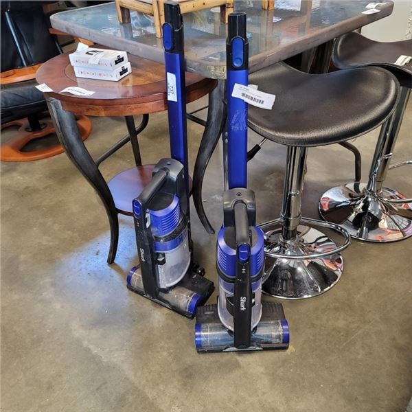 TWO SHARK STICK VAC, MISSING CHARGERS