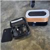 Image 1 : LIGHT TREE DECORATIVE SPEAKER, LIGHT, NO POWER CORD, AND CASED DRONE