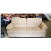 Image 1 : JORDANS FURNITURE TAN UPHOLSTERED SOFA GREAT CONDITION