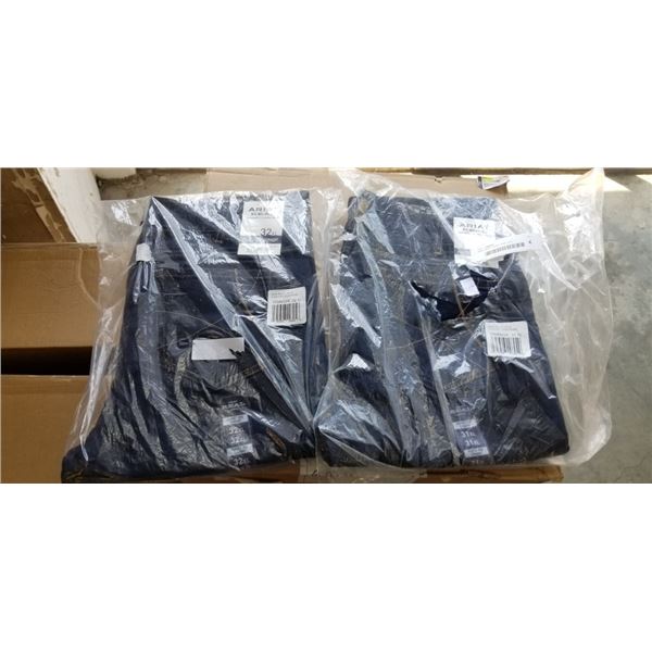 NEW ARIAT JEANS SIZE 31 EXTRA LONG, AND NEW ARIAT JEANS SIZE 32 EXTRA LONG