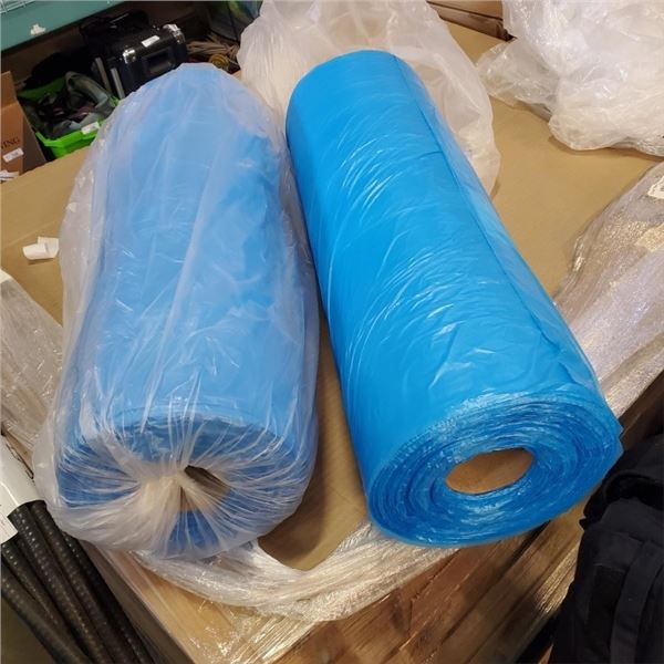 TWO ROLLS OF PLASTIC DROP SHEETS, 24  X 40' EACH