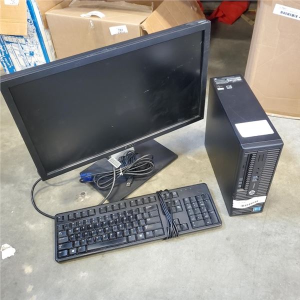HP I3 4TH GENERATION DESKTOP COMPUTER WITH WINDOWS 10 UPDATES, INCLUDES MONITOR, KEYBOPARD AND MOUSE