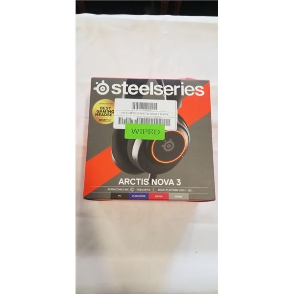 STEELSERIES ARCTIS NOVA 3 GAMING HEADSET - TESTED WORKING, RETAIL $129
