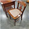 Image 2 : ANTIQUE CHAIR AND NIGHT STAND