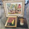 Image 1 : 3 OIL PAINTINGS 2 ARE SIGNED AND FRAMED