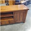Image 2 : 63 INCH RUSTIC LOOK MEDIA CABINET