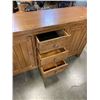 Image 3 : MISSION OAK STYLE MODERN STORAGE CABINET, 64 INCH LONG