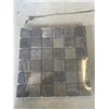 Image 1 : 40 SQFT OF BLACK RUSTIC MOSAIC TILE, 2"X2" 1SQFT PER PIECE, 10SQFT PER BOX, 4 BOXES TOTAL
