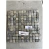 Image 1 : 50 SQFT OF GREY STONE MOSAIC TILE, 1"X1" 1SQFT PER PIECE, 5SQFT PER BOX, 10 BOXES TOTAL