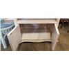 Image 2 : WICKER 2 DOOR CABINET AND WICKER ENDTABLE
