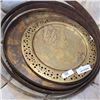 Image 2 : BRONZE DECORATIVE SERVING TRAYS AND BARREL RINGS