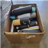 Image 1 : ASSORTED WATERBOTTLES AND COFFEE MUGS, THERMOFLASK, YETI ETC