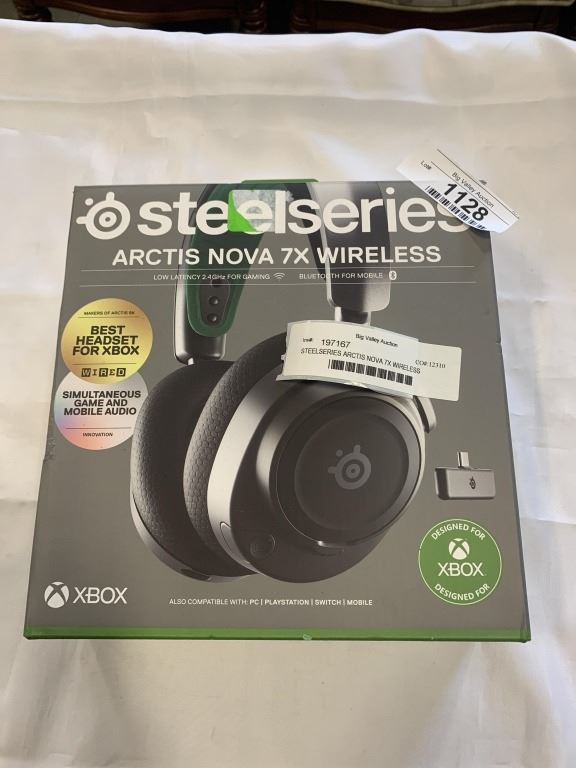 STEELSERIES ARCTIS NOVA 7X WIRELESS GAMING HEADSET - TESTED WORKING ...