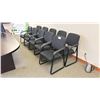 Image 1 : LOT OF 10 BLACK SLED BASE BOARDROOM / CLIENT CHAIRS